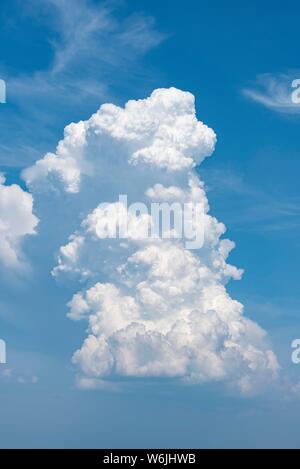 Cumulonimbus Clouds, Thunderstorm Clouds, Constance County, Baden-Wurttemberg, Germany Stock Photo