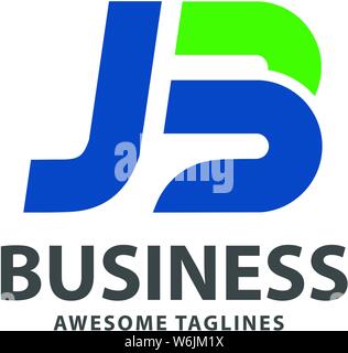 creative strong initial letter jb logo vector concept Stock Vector