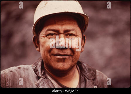 NAVAJO TRUCK DRIVER Stock Photo