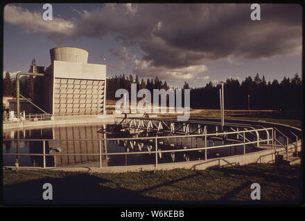 S. Lake Tahoe Sewage Treatment Plant Stock Photo