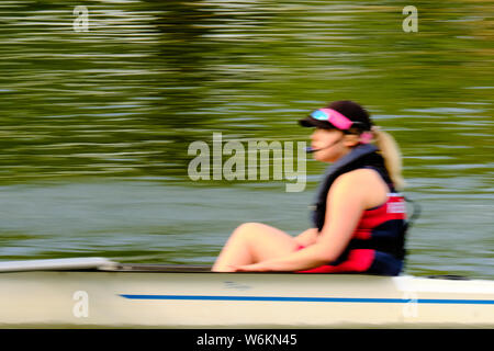 Oxford University Summer Eights 2019 - Rowing Regatta Stock Photo
