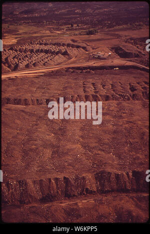 STRIP MINING AT PEABODY COAL CO Stock Photo