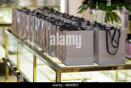 Tom Ford shopping bags at a luxury store, Melbourne, Australia Stock Photo