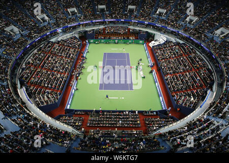 FILE Spectators watch a men s singles match during the Shanghai