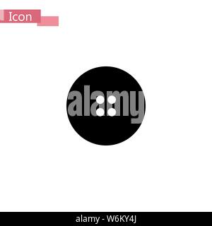 Clothing button icon on white background. button vector graphic illustration eps10 Stock Vector