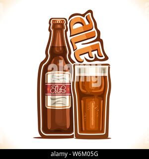 Vector illustration of alcohol drink Ale Stock Vector