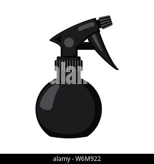Cartoon black water sprayer Stock Vector