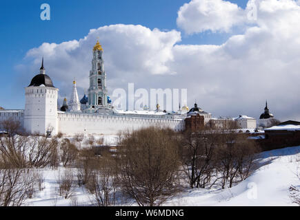 Trinity Lavra of St. Sergius. Winter view. Sergiev Posad, Russia Stock Photo