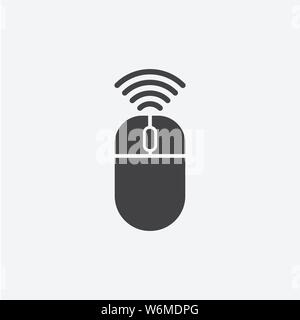 Computer Network glyph icon. Monochrome style design simple element. Black color computer network icon for web and mobile. Computer collection Stock Vector