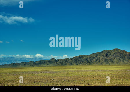 Mountain plateau in the area Zavkhan River,  river in the Govi-Altai Mongolia Stock Photo