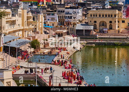 India, Rajasthan, Pushkar, holy city for Hindu Stock Photo