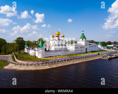 Picturesque architectural ensemble of medieval Orthodox Ipatiev Monastery in Kostroma, Russia Stock Photo