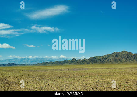 Mountain plateau in the area Zavkhan River,  river in the Govi-Altai Mongolia Stock Photo