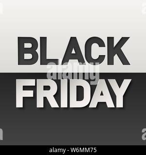 Black friday sale banner layout design Stock Vector