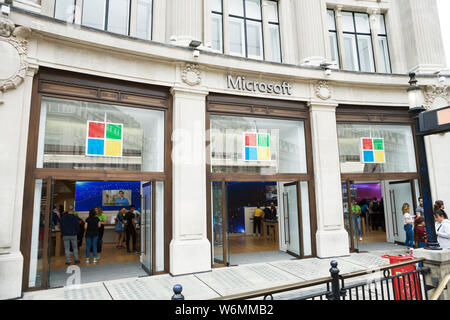 Microsoft Store, London, UK. Stock Photo