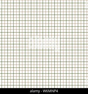 Green and Brown Tattersall Check Pattern. Men's Shirt Fashion Textile Fabric. Repeating Tile Plaid Pattern. Stock Vector