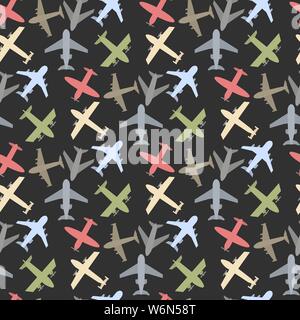 Plane icon set Stock Vector