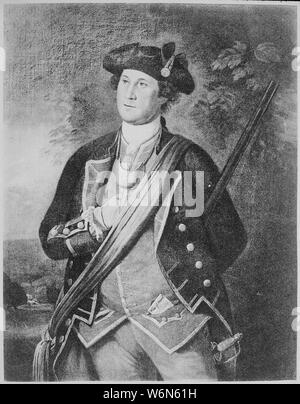 Washington, George, the Virginia Colonel (3/4 length), 1772 Stock Photo