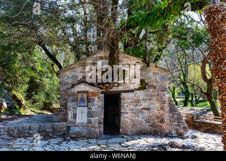 Theodora Tree Saint Theodora Chapel in Arcadia, Peloponnese, Greece Stock Photo - Alamy
