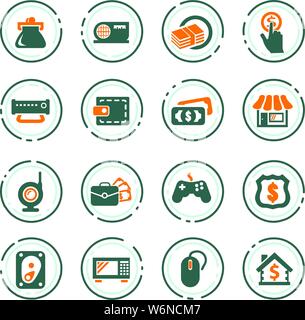 Pawn shop vector icons for user interface design Stock Vector Image ...