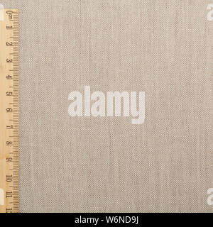 Texture canvas fabric as background. Texture fabric for feminine and men's shirts from flax. Stock Photo