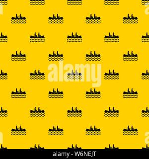 Canoeing pattern vector Stock Vector