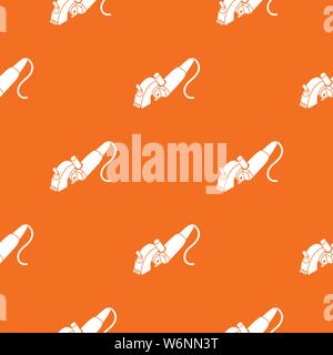 Protect angle grinder pattern vector orange Stock Vector