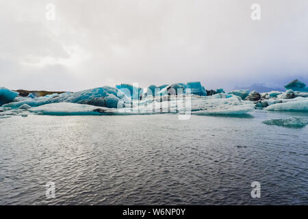 Iceland, Yokulsarlon ice lagoon. Beautiful cold northern landscape. Stock Photo