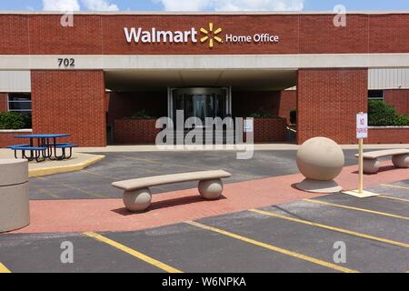 BENTONVILLE, ARKANSAS -28 JUN 2019- View of the Walmart Home Office corporate headquarters located in Bentonville, Arkansas. Stock Photo