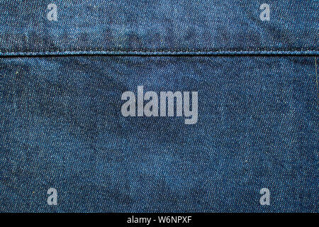 Navy blue garment fabric texture. Stock Photo