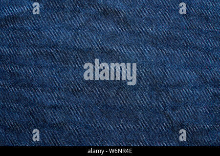 Navy blue garment fabric texture. Stock Photo