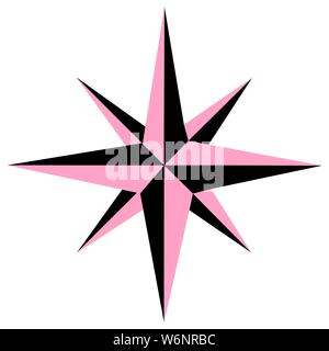 Compass Rose Star Icon Vector Logo Template Vector illustration EPS10 Stock Vector