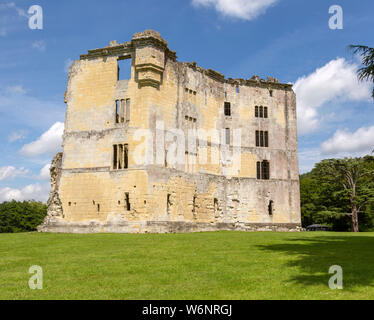 Ruins of Old Wardour castle, Wiltshire, England, UK Stock Photo