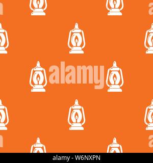 Mining lamp pattern vector orange Stock Vector