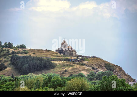 The medieval monastery Sevanavank of 9th century on the Peninsula of lake Sevan in the Gegharkunik district of Armenia