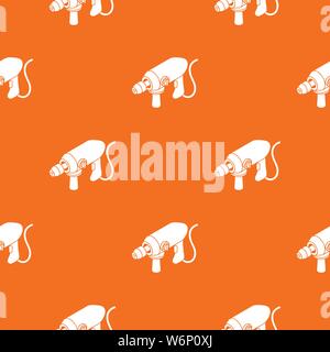 Big corded drill pattern vector orange Stock Vector