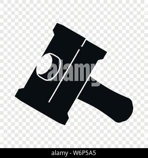 Big sledgehammer icon, simple black style Stock Vector