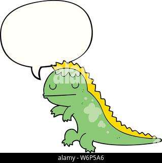 cartoon dinosaur with speech bubble Stock Vector Image & Art - Alamy