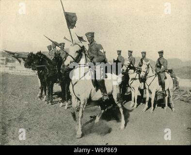 'Germany's Colonial Army: Cavalry Contingent in South-West Africa', 1914, (1920). German troops at the start of the First World War. From &quot;The Great World War - A History&quot; Volume I, edited by Frank A Mumby. [The Gresham Publishing Company Ltd, London, c1920] Stock Photo