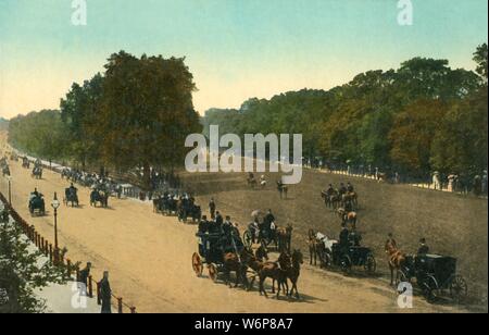 Rotten Row Hyde Park London c1910. Rotten Row is a broad track