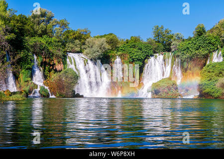 The Kravica Waterfall in Bosnia and Herzegovina Stock Photo