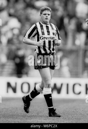 PAUL GASCOIGNE, NEWCASTLE UNITED FC, 1988 Stock Photo