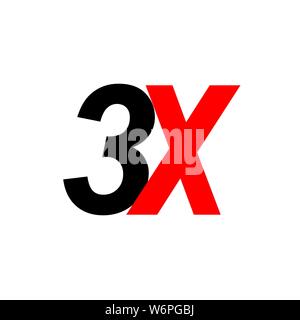 3x sign icon. faster symbol . Template for your design Stock Vector