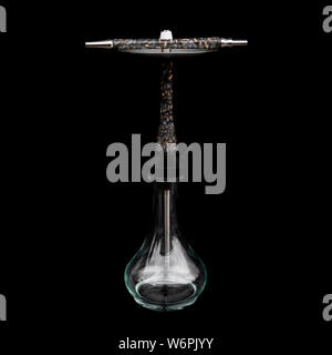 part of the hookah, modern design, on a black background. Stock Photo