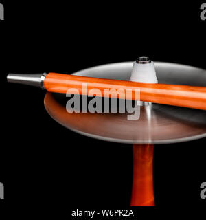 part of the hookah, modern design, on a black background. Stock Photo