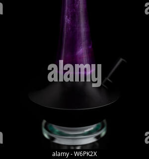 part of the hookah, modern design, on a black background. Stock Photo