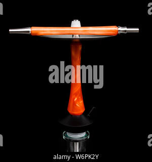 part of the hookah, modern design, on a black background. Stock Photo