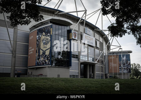 KCOM Stadium, Hull, UK. Home of Hull City English football club and Hull FC Super League rugby league club. Stock Photo