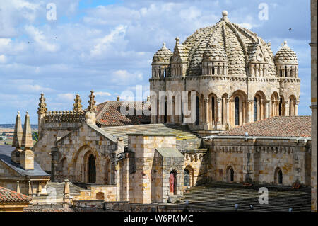 The 12th century dome of Zamora's Romanesque Cathedral, Zamora, Zamora Province, Castilla y Leon, Spain. Stock Photo