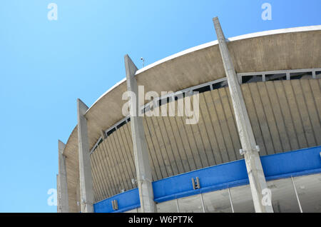 Palace of Culture and Sports (built 1968, architect Stefan Kolchev, brutalist, socialist modernist style), Varna, Bulgaria, Black Sea coast, July 2019 Stock Photo